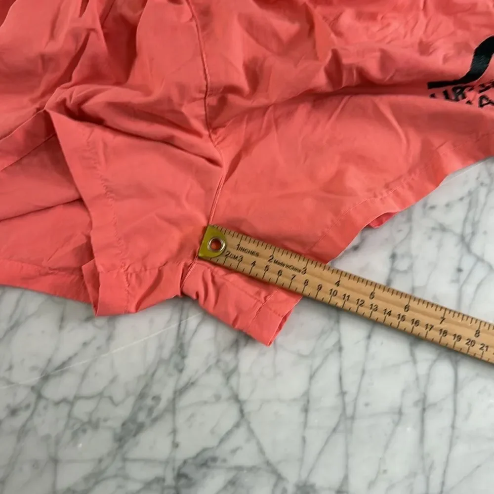 vintage vtg 90s surf style neon orange short swim trunks Sz M